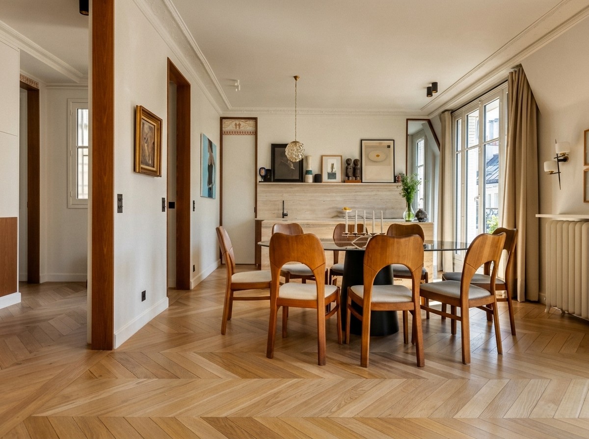 Bazin, salle à manger et salon